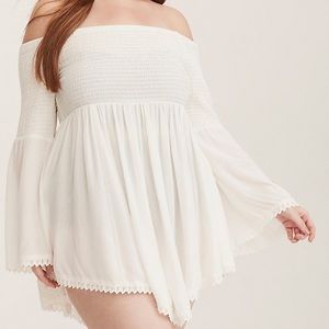 Torrid off the shoulder dress